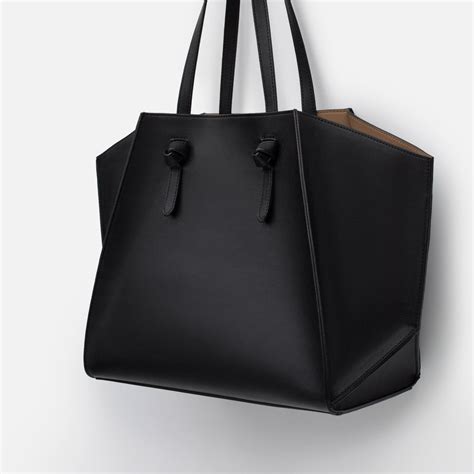 zara shopper tote bag